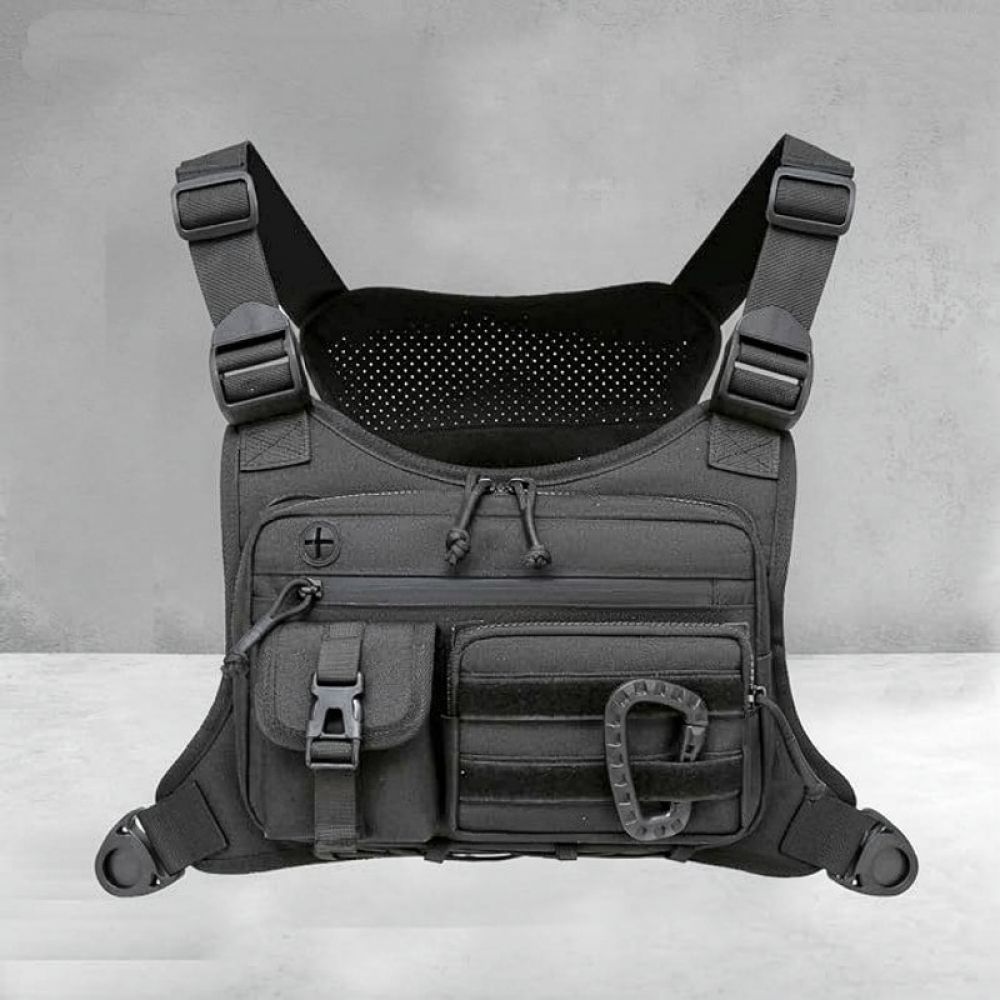 Mens Tactical Chest Oxford Ves - Outdoor Sport Climbing Gear ulasan dan harga