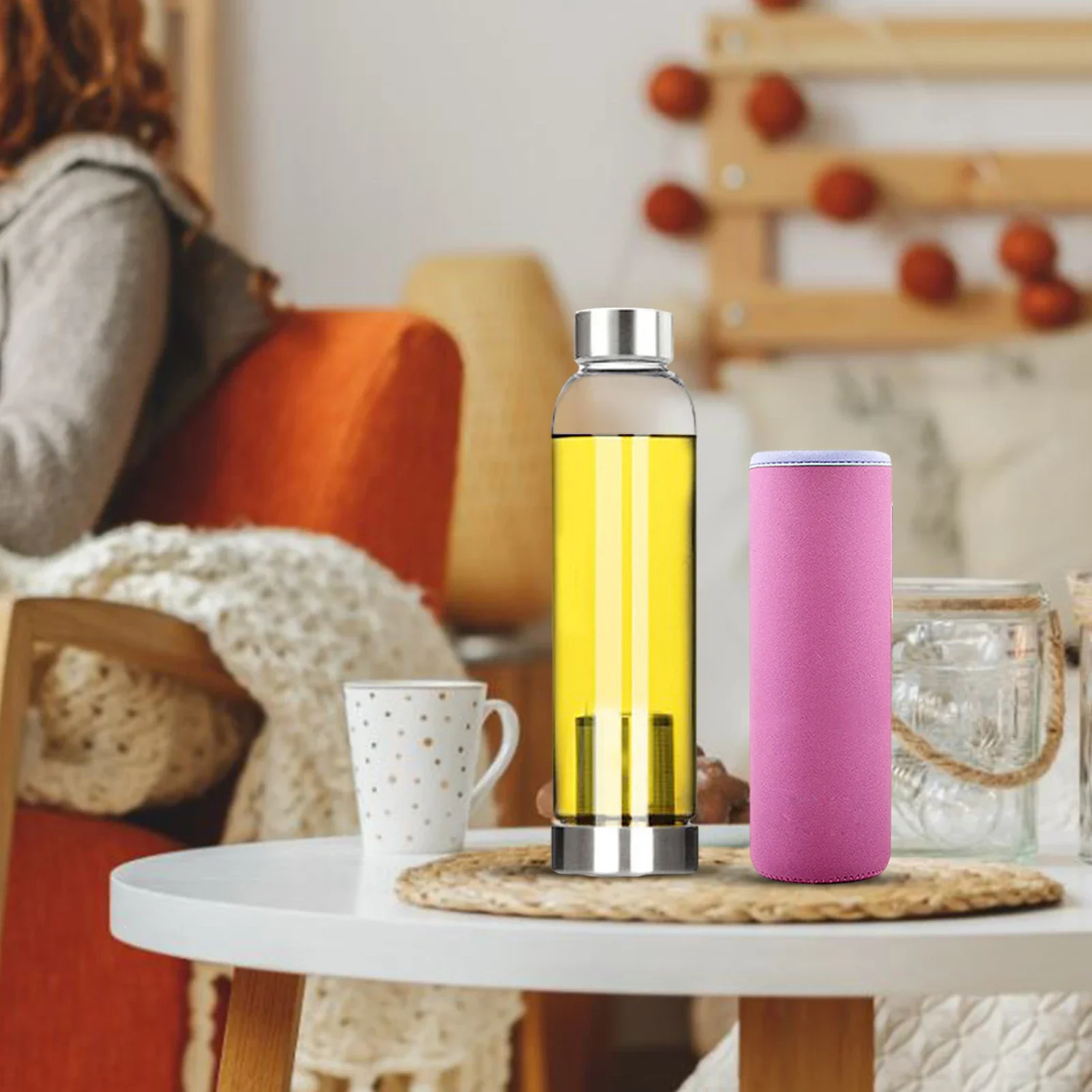 Glass Sport Water Bottle Tea I - Outdoor Sport Glass Water Bottle ulasan dan harga